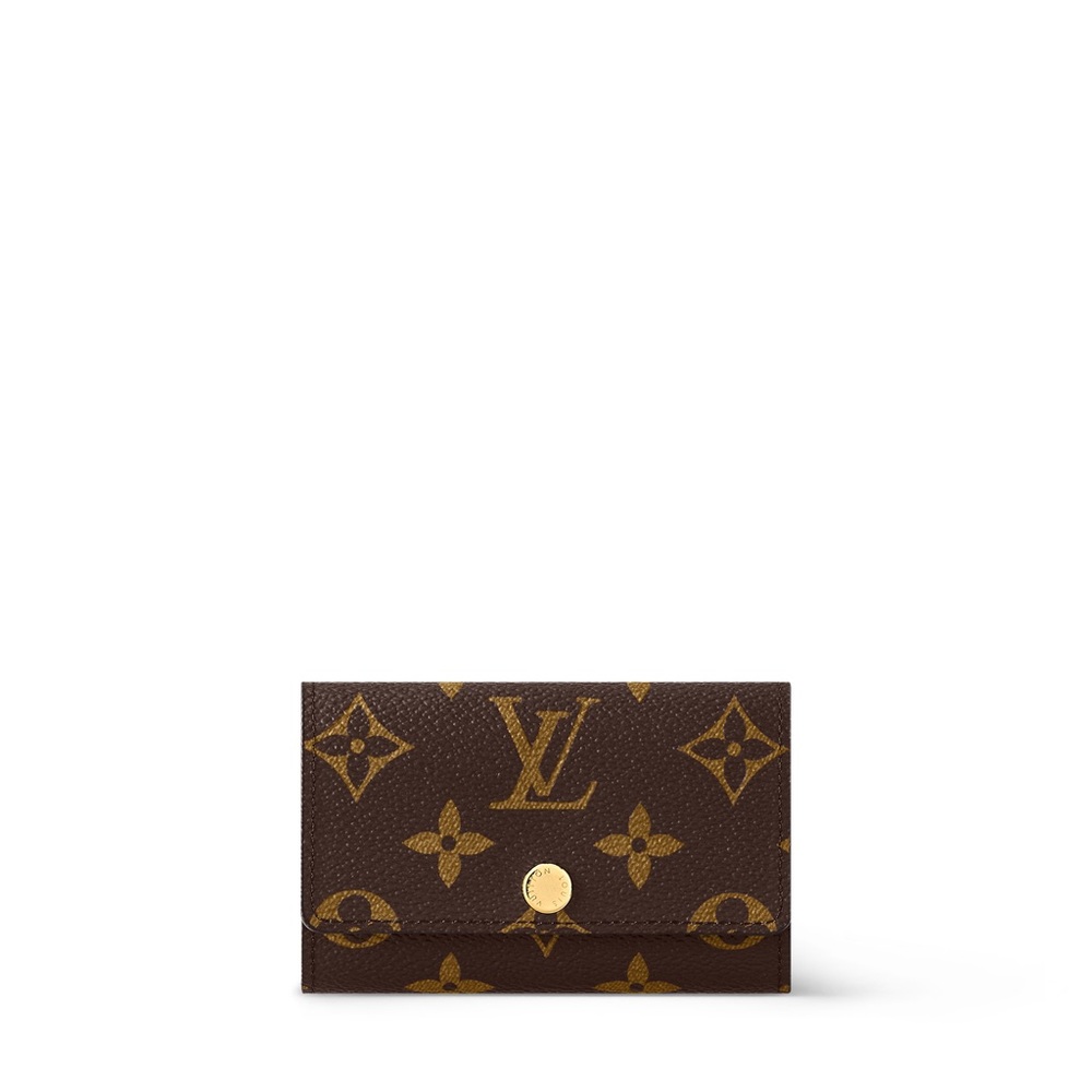 Authentic Louis Vuitton Gold and Brown Monogram key Wallet - Picture 2 of 7